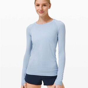 lululemon Swiftly Tech Long-Sleeve Shirt 2.0 Blue Linen 6